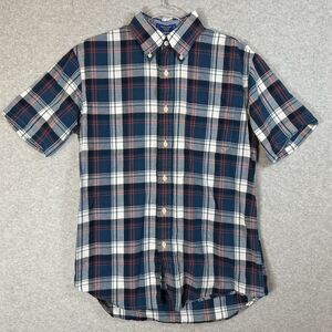 Pendleton Men's SS Seaside Shirt 100% Cotton Madras Button Front Size Small
